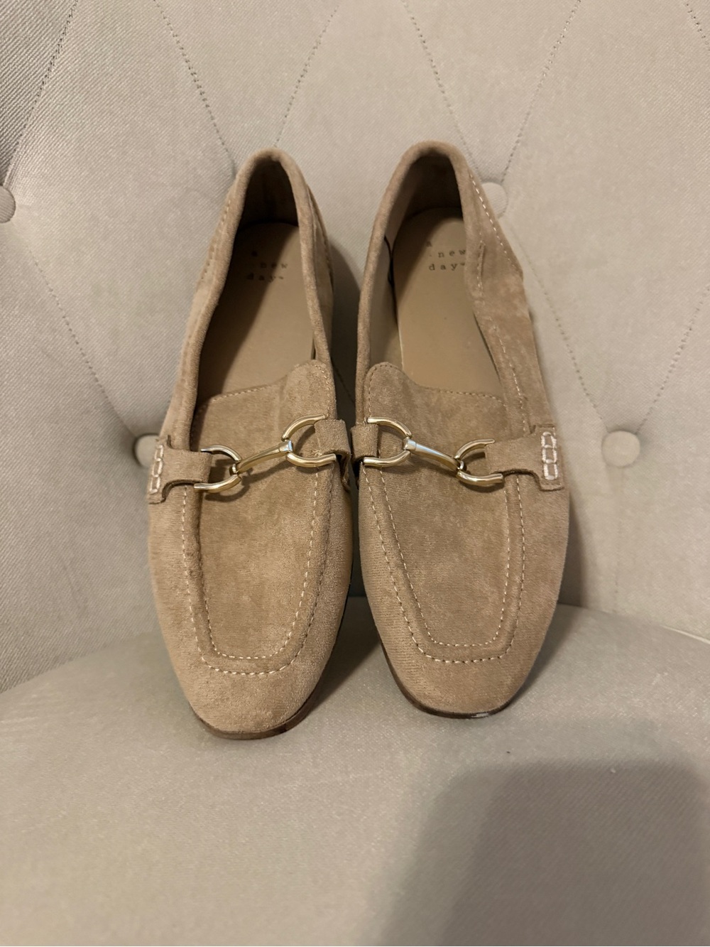 A New Day Suede Horsebit Loafers - Taupe